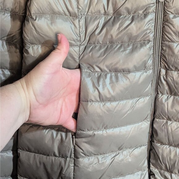 Nuage Sport Metallic Silver Down Puffer Jacket – Women’s M – NWT - Picture 4 of 6